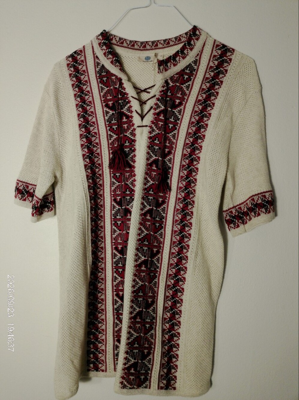 Mavka MTK Montauk Linen Embroidered Boho Cardigan Sweater/Vyshyvanka Coat